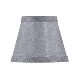 # 51023-X Small Hardback Empire Shape Chandelier Clip-On Lamp Shade Set of 2, 5, 6,and 9, Transitional Design in Charcoal Gray, 5" bottom width (3" x 5" x 4")