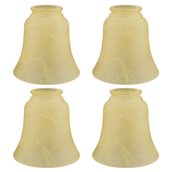 # 23109-4 Transitional Style Replacement Bell Shaped Antique Glass Shade, 2-1/8