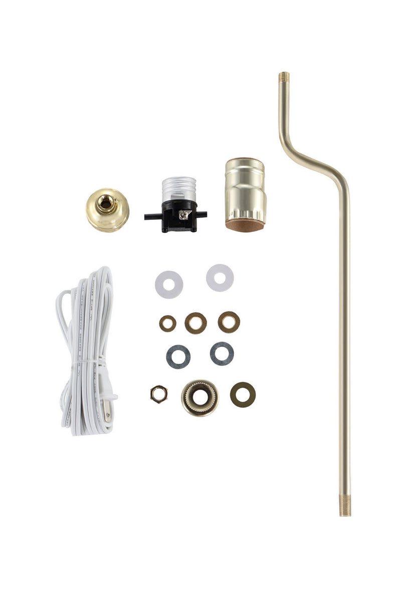 21025, Make-A-Lamp Kit in Brass, 1 Pack – Aspen Creative Corporation