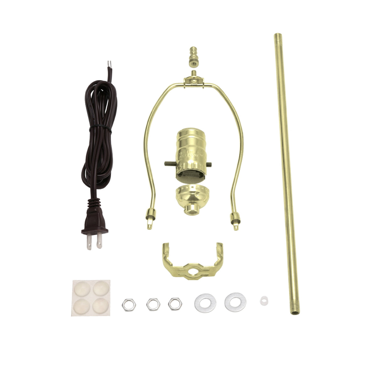21026, Make-A-Lamp Kit in Brass, 1 Pack – Aspen Creative Corporation