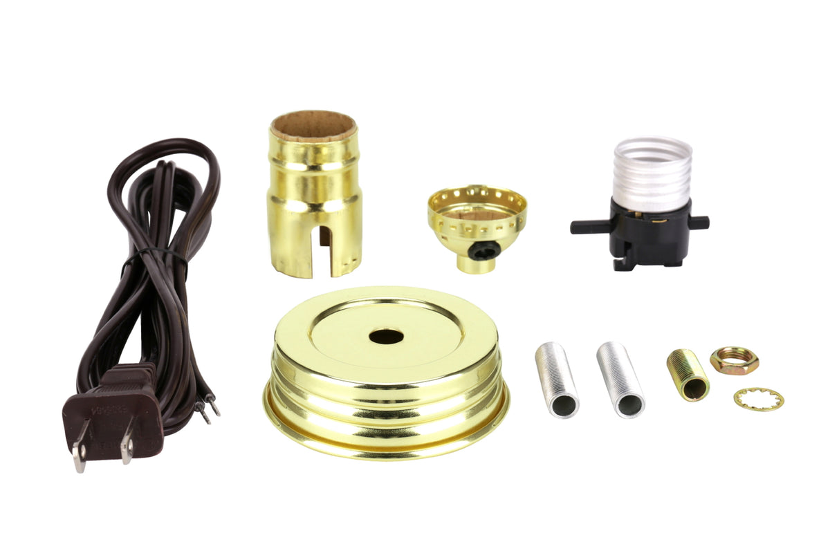 21028 Mason Jar Lamp Kit in Brass – Aspen Creative Corporation