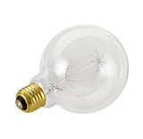 # 10004-02 G125 Vintage Edison Filament Light Bulb, 60 Watt Medium (E26) Base, Clear, 2 Pack