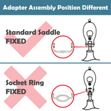 # 20005-2 7" Lamp Harp with Saddle in Satin Nickel Finish