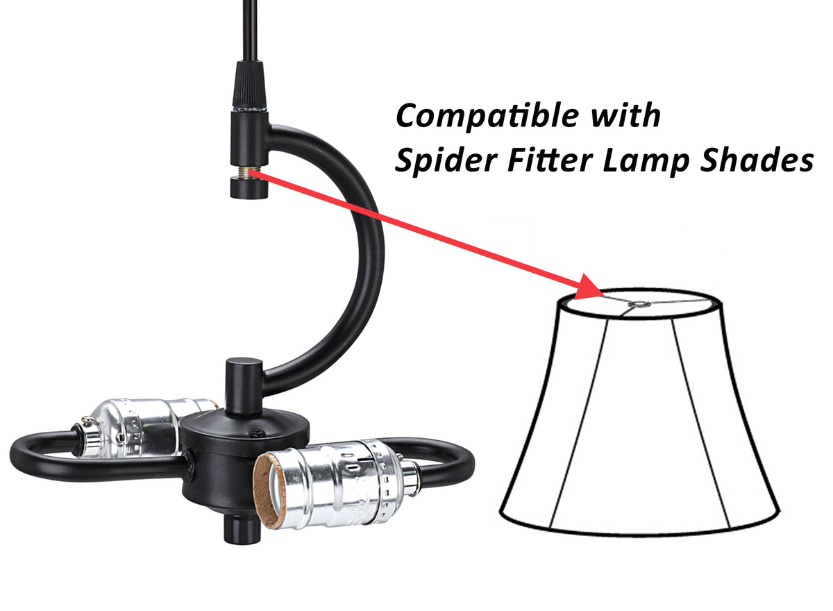21044-1, Two-Light Plug-In Swag Pendant Light Conversion Kit in