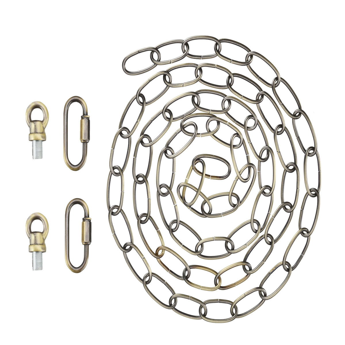 21109-51,Steel 6 Feet Heavy Duty Chain & Quick Link Connector for