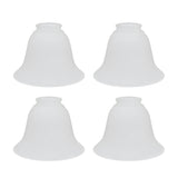 # 23023-4 Transitional Style Replacement Bell Shaped Frosted Glass Shade, 2 1/4" Fitter Size, 4 1/2" high x 6" diameter, 4 Pack