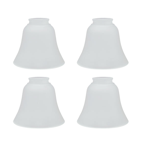 # 23026-4 Transitional Style Replacement Bell Shaped Frosted Glass Shade, 2 1/8