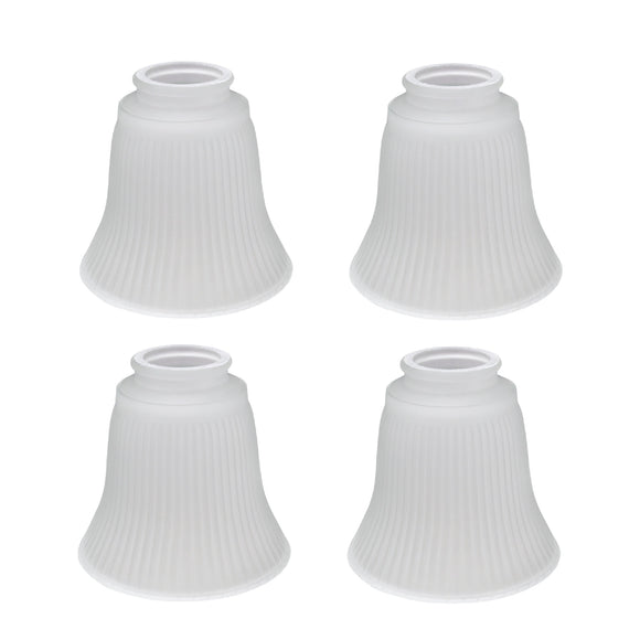 # 23036-4 Transitional Style Replacement Frosted Ribbed Glass Shade, 2 1/4
