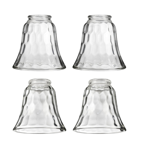 # 23041-4 Transitional Style Bell Shaped Replacement Glass Shade, 2 1/8