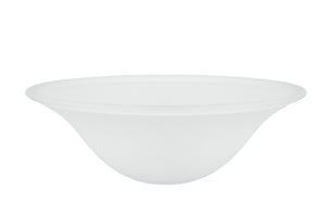 # 23101-21 Frosted Transitional Style Replacement Torchiere Glass Shade, 5-1/2" high x 15" diameter