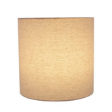 # 31226 Transitional Drum (Cylinder) Shaped Spider Construction Lamp Shade in Light Grey, 8" wide (8" x 8" x 8")