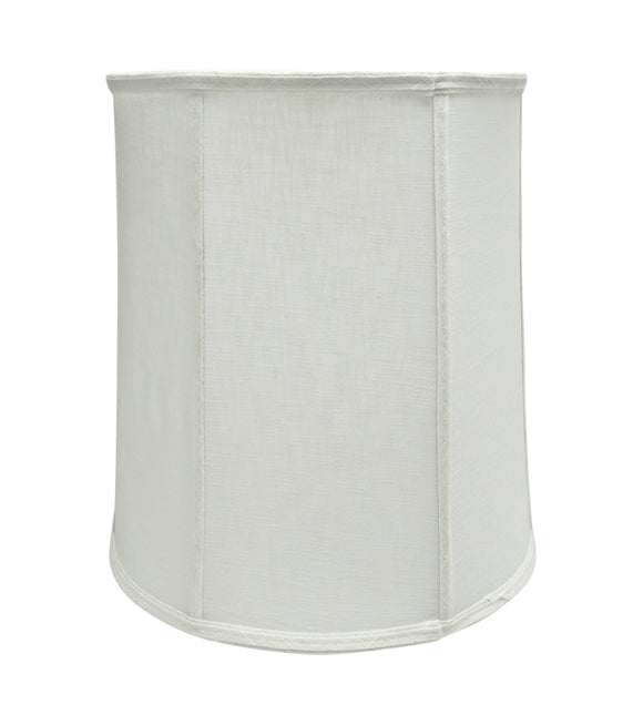 # 35037 Transitional Drum (Cylinder) Shaped Spider Construction Lamp Shade in Off White, 14