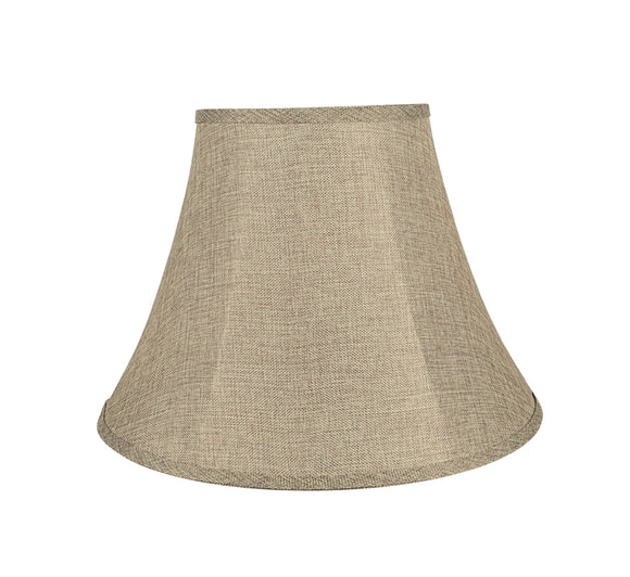 # 38001 Transitional Bell Shaped Collapsible Spider Construction Lamp Shade in Natural, 18