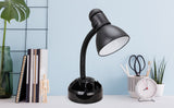 # 40041-1 1-Light Organizer Desk Lamp with Metal Lamp Shade and Rotary Switch, Modern Design in Black Finish, 19" High