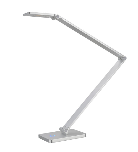 # 40055, Dimmable LED Desk Lamp, 7W Contemporary Design in Anodized Aluminum, 25 1/2
