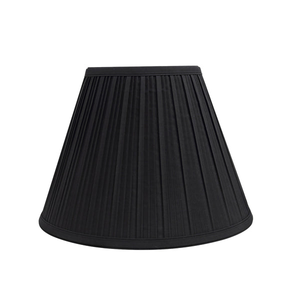 # 59127 Transitional Pleated Empire Shape UNO Construction Lamp Shade in Black, 12