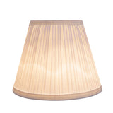 # 59151 Transitional Pleated Empire Shape UNO Construction Lamp Shade in Off White, 8" Wide (4-1/2" x 8" x 6-1/2")