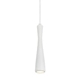 # 61060-2 Adjustable LED One-Light Hanging Mini Pendant Ceiling Light, Contemporary Design in White Finish, Metal Shade, 4 3/4" Wide