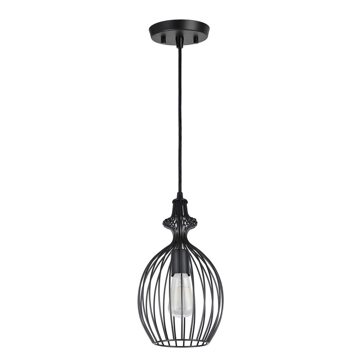 61093 Adjustable One-Light Hanging Mini Pendant Ceiling Light