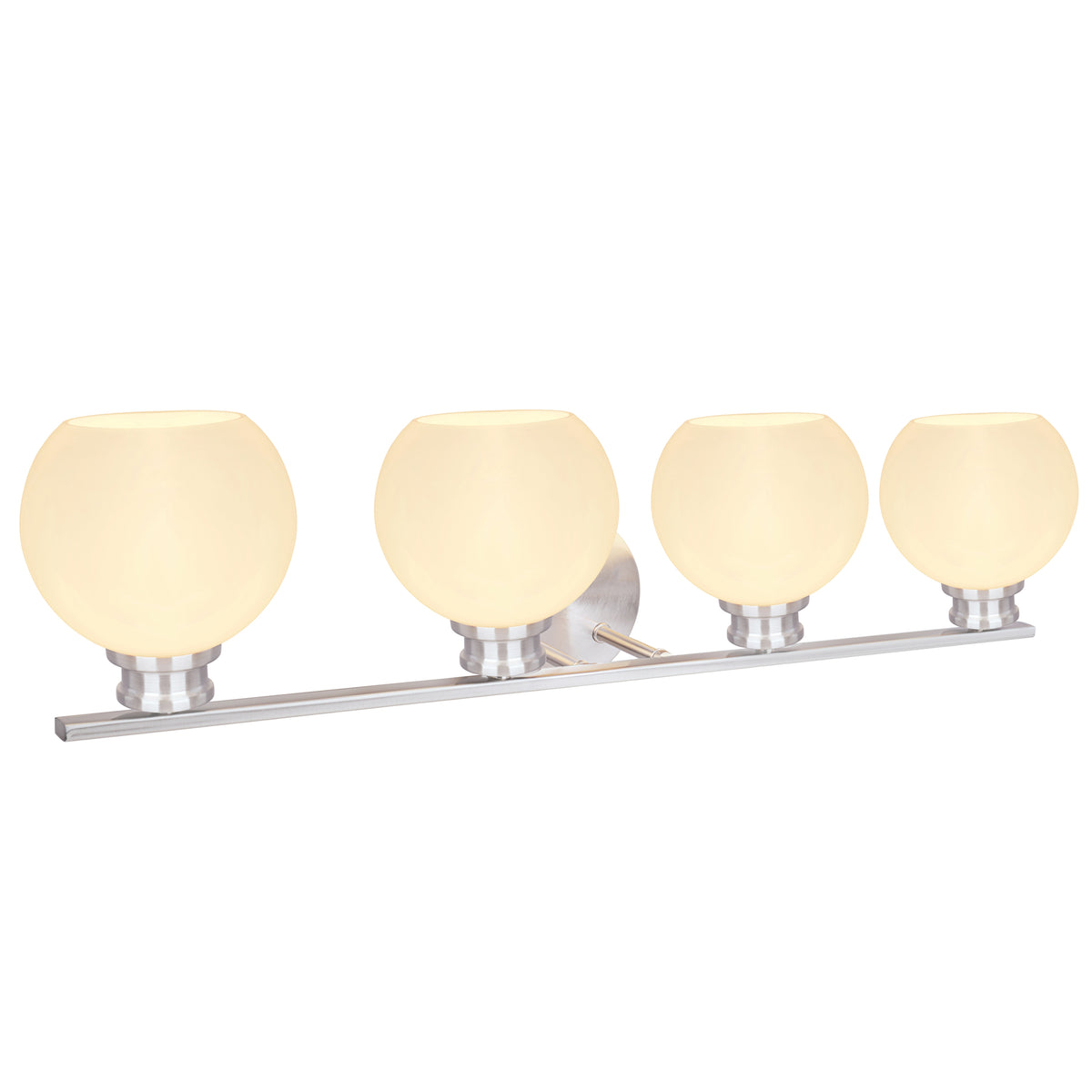 62015-2, 4-Light Metal Bathroom Vanity Wall Light Fixture, Bronze - Transitional - Bathroom