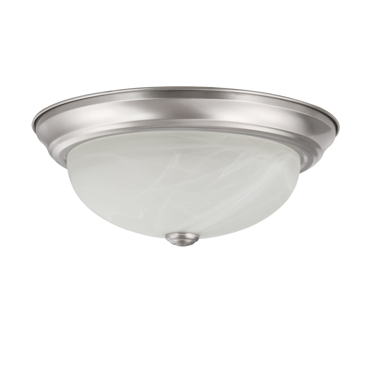 63023-09-1, 2-Light Flush Mount / Brushed Nickel Finish w