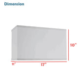 # 38753,Contemporary Design Collapsible Rectangular Spider Lamp Shade/Black Burlp Fabric,(17+11)"Top x (17+11)"Bottom x 10"Height