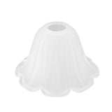 # 23169-01, Transitional Frosted Replacement Glass For Pendant Light/Table Lamp/Floor Lamp, 1-5/8"Fitter, 7-3/4"Diameter x 4-2/3" Height, Clear