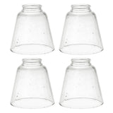 # 23174-60-4, Transitional Clear Seeded Ceiling Fan Replacement Glass Shade, 2-1/8" Fitter, Size: 4-3/4" D x 4-3/4" H, 4Pcs/Pack