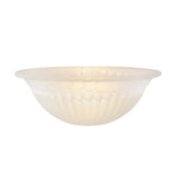 # 23512-11,Alabaster/Amber 2-Tone Glass Shade for Medium Base Socket Torchiere Lamp, Swag Lamp and Pendant,16-1/8" Diameter x 5-7/8" High.