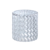 # 23646-60-X, Clear Glass Shade w/Diamond Pattern For Lighting fixture/Vanity Light/Wall Light/Pendent.Size:4-1/2"D x 4-3/4"H.Center Hole:42mm - Sold in 1 / 2 / 3 & 4 Pack.