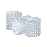 # 23646-60-X, Clear Glass Shade w/Diamond Pattern For Lighting fixture/Vanity Light/Wall Light/Pendent.Size:4-1/2"D x 4-3/4"H.Center Hole:42mm - Sold in 1 / 2 / 3 & 4 Pack.