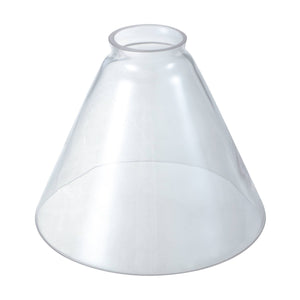 # 23653-60-X,Clear Deep Cone Glass Shade For Lighting Fixture/Pendent.Size:7-1/4"D x 5-1/2"H.