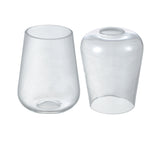 # 23655-60-X, Clear Wine Cup Glass Shade For Lighting Fixture.Size:4-3/4"D x 6-1/8"H,Center Hole:43mm. Set of 4 - Sold in 1 / 2 / 3 & 4 Pack.