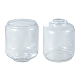 # 23656-60-X, Clear Glass Shade For Lighting Fixture.Size:5-1/2"D x 6-3/4"H,Center Hole:42mm - Sold in 1 / 2 / 3 & 4 Pack.