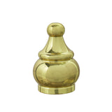 # 24017-11, 1 Pack Steel Lamp Finial in Brass Plated Finish, 1 1/2" Tall