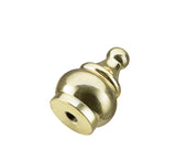 # 24017-12, 2 Pack Steel Lamp Finial in Brass Plated Finish, 1 1/2" Tall