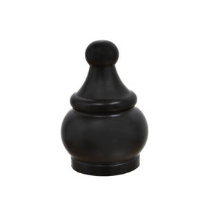 # 24017-31, 1 Pack Steel Lamp Finial in Oil Rubbed Bronze Finish, 1 1/2" Tall