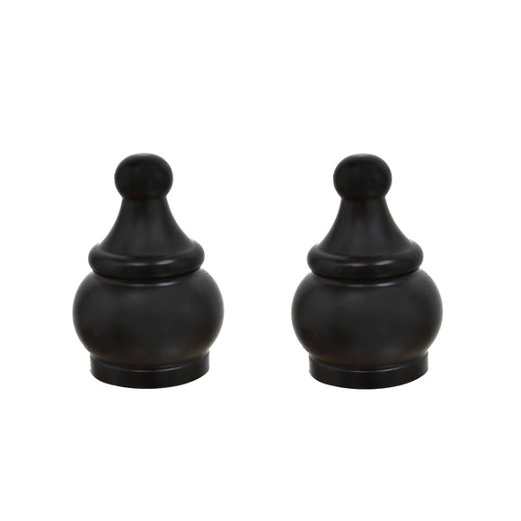 # 24017-32, 2 Pack Steel Lamp Finial in Oil Rubbed Bronze Finish, 1 1/2