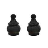 # 24017-32, 2 Pack Steel Lamp Finial in Oil Rubbed Bronze Finish, 1 1/2" Tall