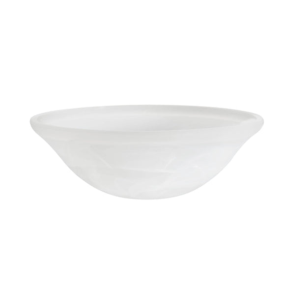 # 25002-65-1, Flush Mount/Semi-Flush Mount Alabaster Glass Shade, 1/2