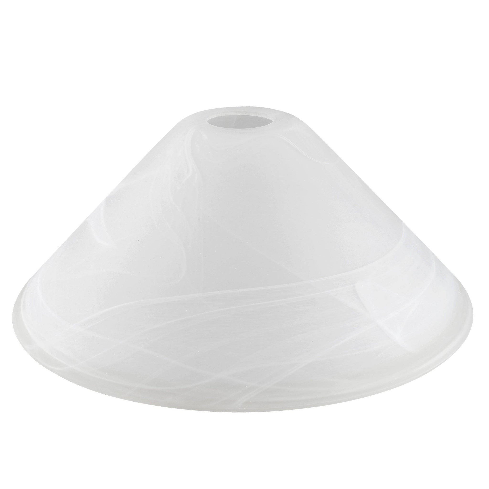 25302-64-1, Alabaster Glass Shade for Medium Base Socket Torchiere