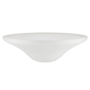 # 25303-76-1, Frosted Glass Shade for Medium Base Socket Torchiere Lamp, Swag Lamp and Pendant, 14-3/4" Diameter x 4-3/4" Height