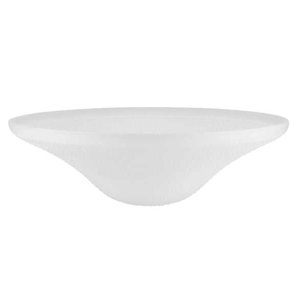 # 25303-76-1, Frosted Glass Shade for Medium Base Socket Torchiere Lamp, Swag Lamp and Pendant, 14-3/4