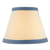 # 32040  Transitional Hardback Empire Shape Spider Construction Lamp Shade in Light Blue Fabric, 9" wide (5" x 9" x 7")