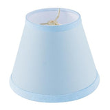# 32040  Transitional Hardback Empire Shape Spider Construction Lamp Shade in Light Blue Fabric, 9" wide (5" x 9" x 7")