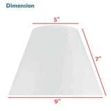 # 32040  Transitional Hardback Empire Shape Spider Construction Lamp Shade in Light Blue Fabric, 9" wide (5" x 9" x 7")