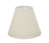 # 32118-X Small Hardback Empire Shape Chandelier Clip-On Lamp Shade Set of 2, 5, 6,and 9, Transitional Design in Off White, 6" bottom width (3" x 6" x 5")
