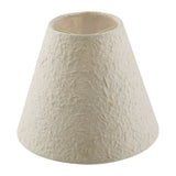 # 32671-X Small Hardback Empire Shape Chandelier Clip-On Lamp Shade Set of 2, 5, 6, and 9, Transitional Design in Off White, 6" bottom width (3" x 6" x 5")