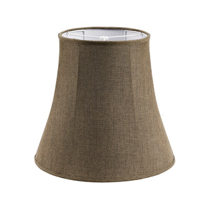 # 38008,Handsewn Bell Traditional Collapsible Spider Shade/Iron Linen Fabric,10"Top x 16"Bottom x 15"Slant