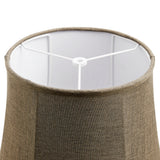 # 38008,Handsewn Bell Traditional Collapsible Spider Shade/Iron Linen Fabric,10"Top x 16"Bottom x 15"Slant